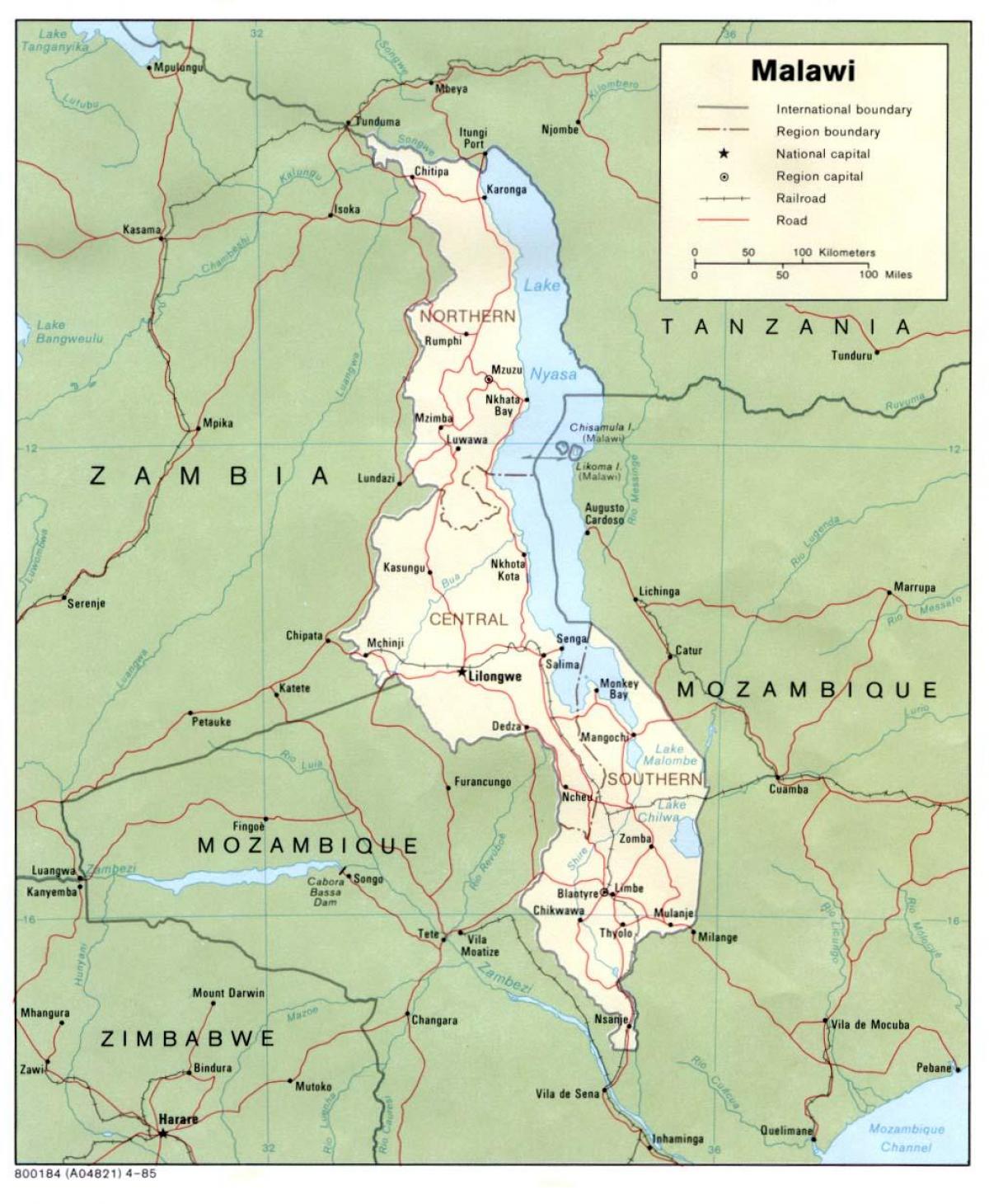 Malawian map