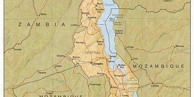 Lake Malawi on map