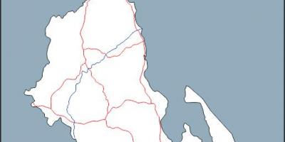 Map of Malawi map outline